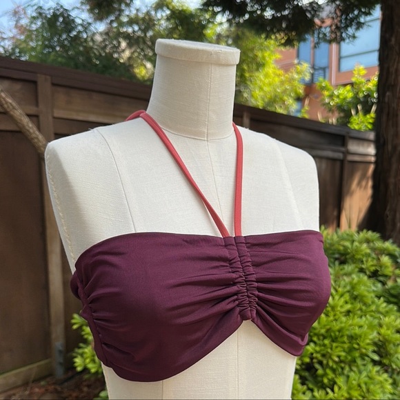 Series the Label IRO GATHERED TOP in Wine - Picture 4 of 6